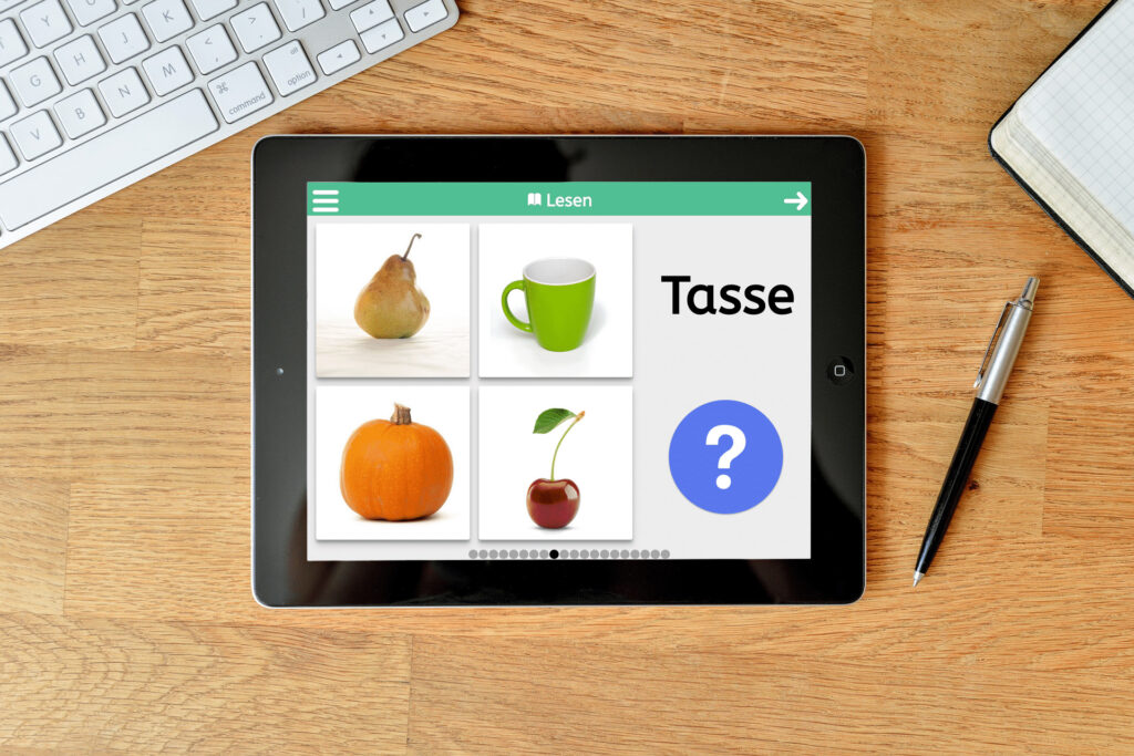 Die App „neolexon“ soll Eltern mit Kindern in logopädischer Behandlung zu Hause unterstützen. Foto: neolexon